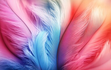 Fototapeta premium Colorful feather background