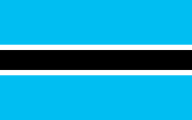 Obraz premium flag of botswana