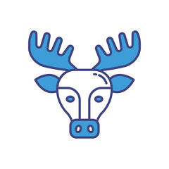 Moose vector icon stock illustration