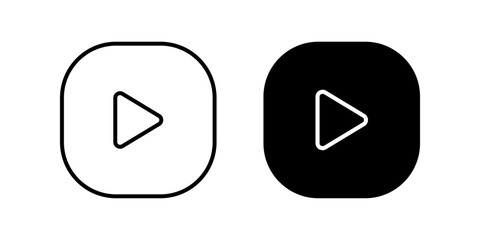 VIDIO Icon set .Symbol isolated white background. vector illustration. color editable.