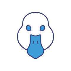 Goose vector icon stock illustration