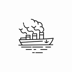 Obraz premium cargo ship icon sign vector