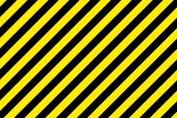 Abstract geometric striped texture. Warning yellow black diagonal stripes line. Stripe caution hazard, danger road sign symbol for road alert. Symbol of hazardous and radioactive substances. Vector