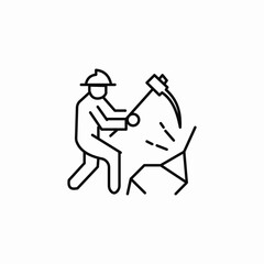 construction worker icon sign vector