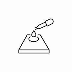 drop pipette icon sign vector