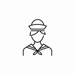 sailor uniform icon sign vector