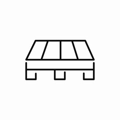 wood pallet icon sign vector