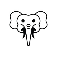Elephant vector icon stock illustration