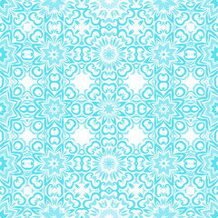 Azure Harmony seamless geometric digital paper 