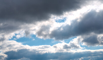 Photo of grey clouds and blue sky