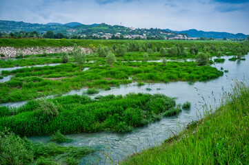 River engineering works for flood protection and hydraulic and reclamation projects