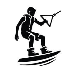 Wakeboarding Silhouette
