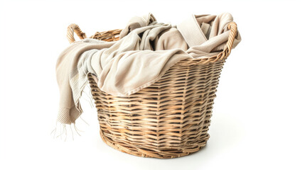 basket with laundry
