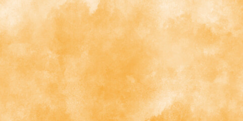 Abstract vibrant yellow watercolor on white background.Abstract yellow watercolor background,place for text. Watercolour texture. Summer backdrop. Performed with several wide brush strokes.