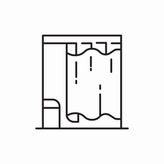 dressing room icon sign vector