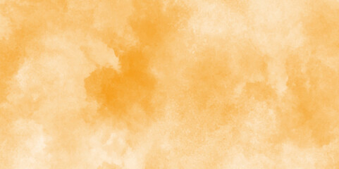 Abstract vibrant yellow watercolor on white background.Abstract yellow watercolor background,place for text. Watercolour texture. Summer backdrop. Performed with several wide brush strokes.