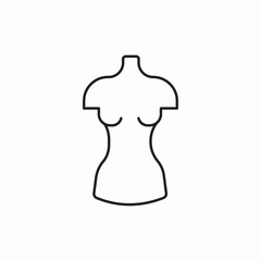 manikin model clothes icon sign vector