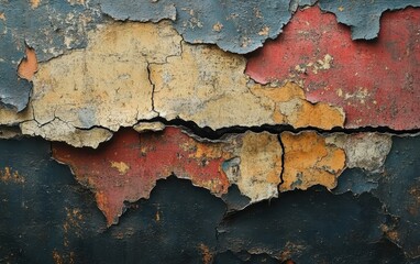 Obraz premium old painted wall