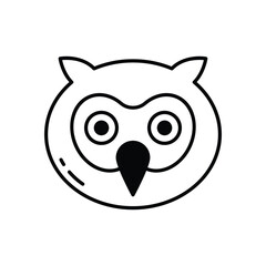 Owl vector icon stock illustration