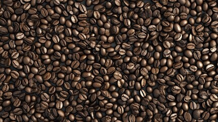 Fototapeta premium Texture of coffee beans