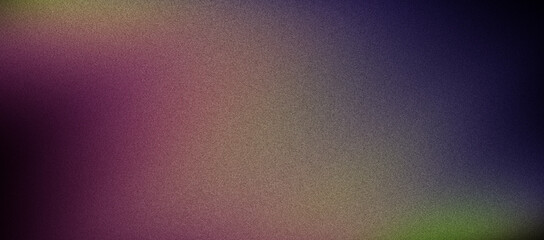 Blue purple green yellow grainy gradient background, color noise texture effect, banner header cover design