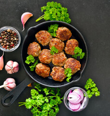 Fried cutlets from minced meat