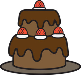 People in Christmas atmosphere and elements