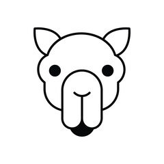 Camel vector icon stock illustration