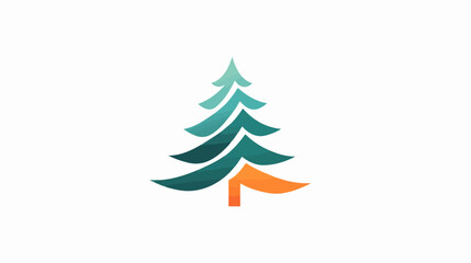 Fototapeta premium Illustration of Christmas tree. New Year. Holiday