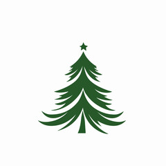 Fototapeta premium Illustration of Christmas tree. New Year. Holiday