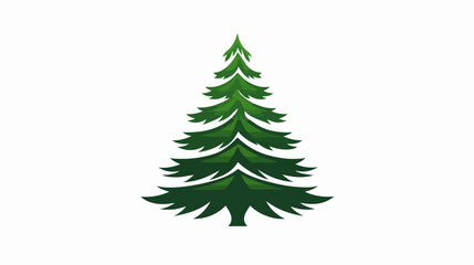 Illustration of Christmas tree. New Year. Holiday
