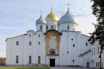 St. Sophia Cathedral, Kremlin, UNESCO World Heritage Site, Veliky Novgorod, Novgorod Oblast, Russia, Europe