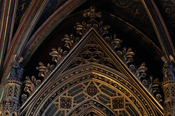 Gothic ornaments. Shot on several Gothic monuments in France. (Churchs and buildings)