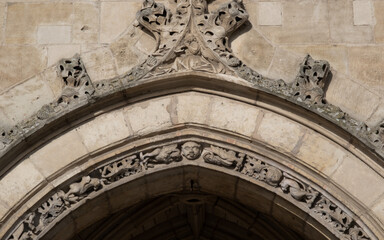 Gothic ornaments. Shot on several Gothic monuments in France. (Churchs and buildings)