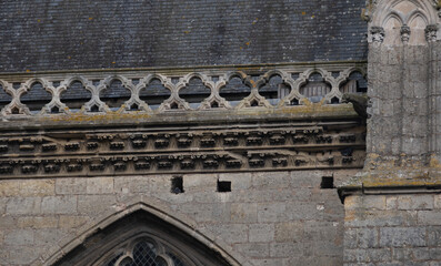 Gothic ornaments. Shot on several Gothic monuments in France. (Churchs and buildings)