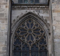Gothic ornaments. Shot on several Gothic monuments in France. (Churchs and buildings)