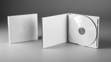 Professional CD digipack mockup showcasing a sleek design, ideal for music albums or product presentations. High-resolution, editable layers for easy customization.