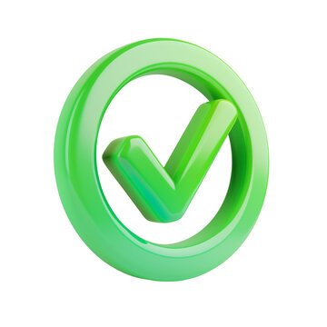 recommend clip art: Simplified 3d icon of green check mark clip art
