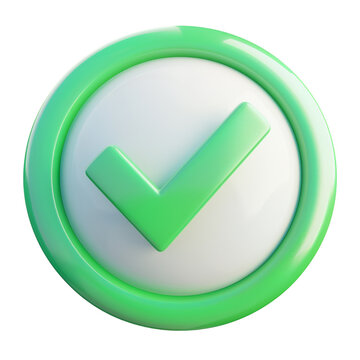 recommend clip art: Simplified 3d icon of green check mark clip art