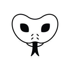 Snake vector icon stock illustration