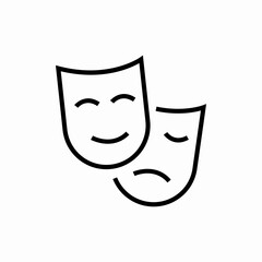 drama comedy icon sign vector