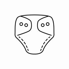 eco reusable diaper icon sign vector