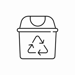 recycle bin icon sign vector