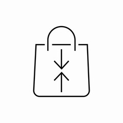 shopping bag icon sign vector