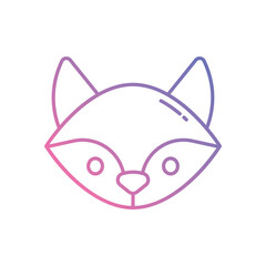 Fox vector icon stock illustration