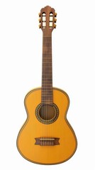 Obraz premium A vihuela clipart, Spanish Renaissance guitar element, detailed rendering, isolated on white background