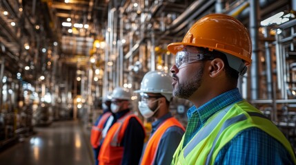 Industrial Workers in Factory