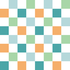 Blue Green  Checkered Pattern Checkerboard Background