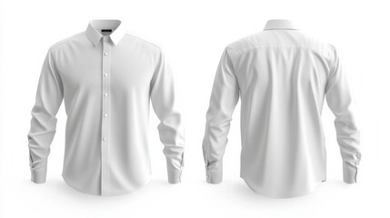 White Dress Shirt Design