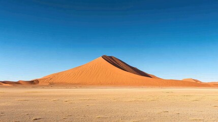 Majestic Sand Dune Under Clear Blue Sky